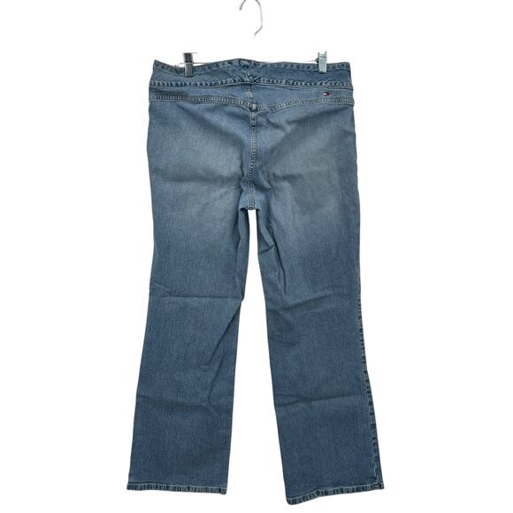 Tommy Hilfiger VTG Hipster Bootcut Jeans Women SZ 14 Blue Classic Retro Denim - Picture 2 of 11